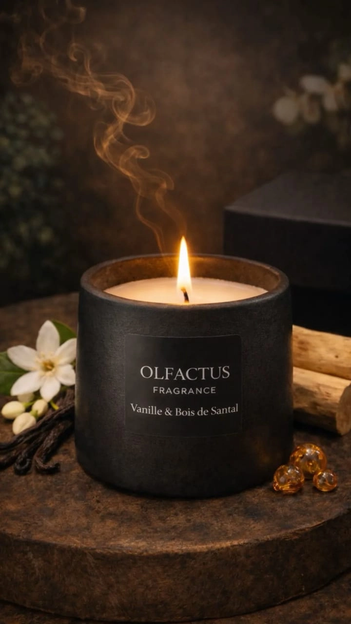 Bougie Parfumée Vanille & Bois de Santal